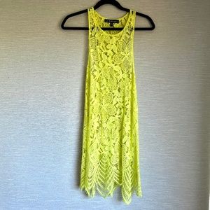For Love and Lemons Yellow Lace Cover Up